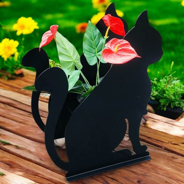 Cat flowerpot planter