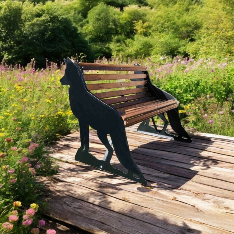 Fox Themed Garden Bench