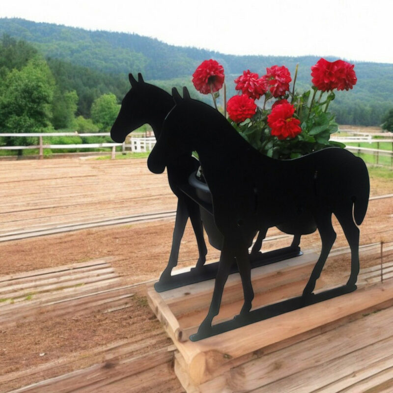 Horse Themed Flowerpot Planter