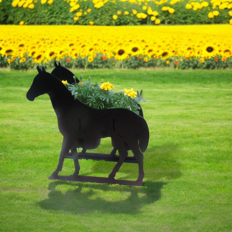 Horse Themed Flowerpot Planter