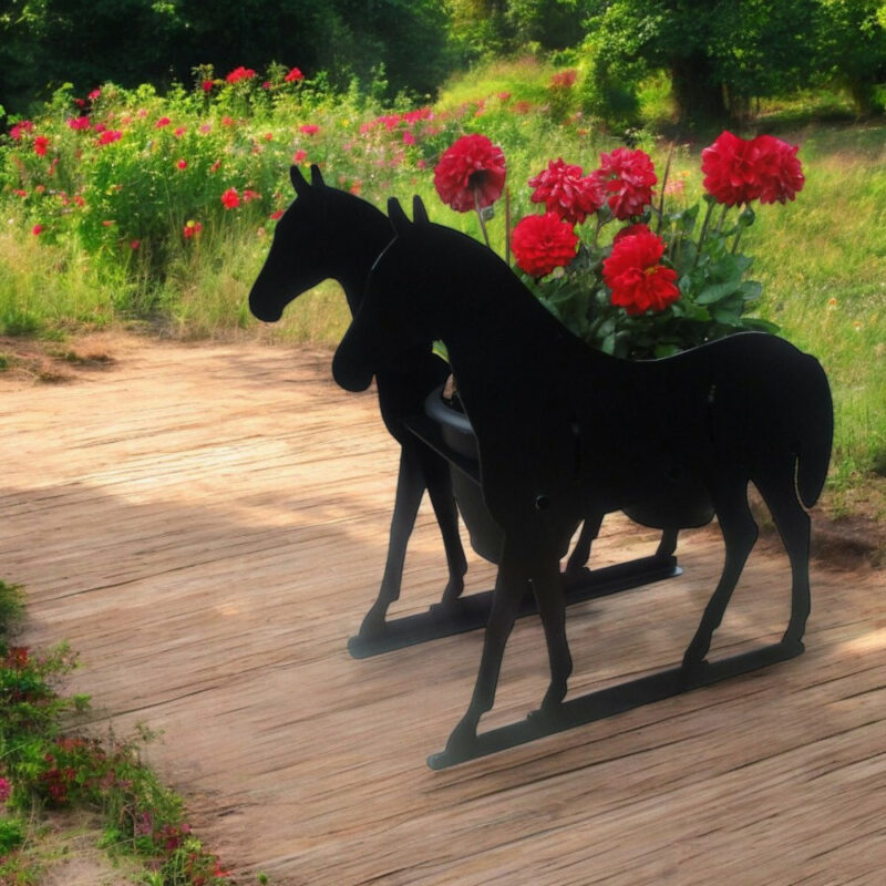 Horse Themed Flowerpot Planter