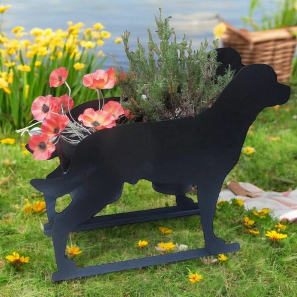 Rottweiler Flowerpot Planter