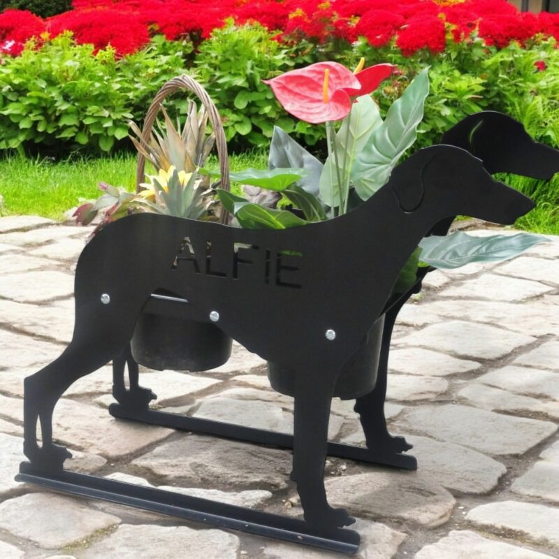 Saluki Flowerpot Planter