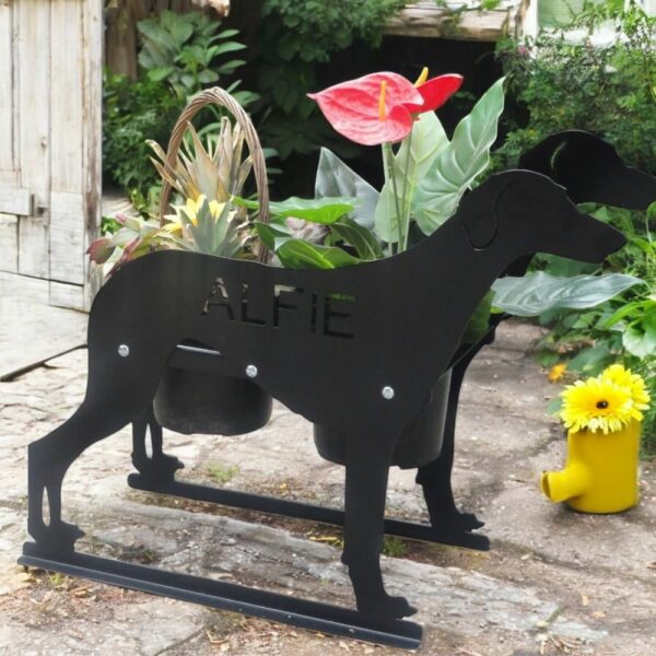 Saluki Flowerpot Planter