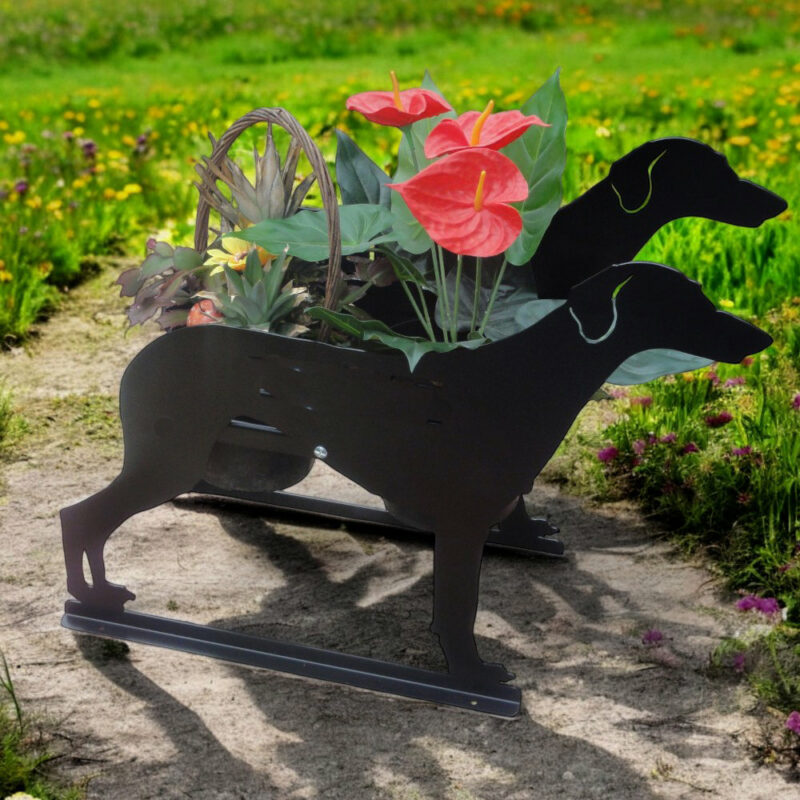 Saluki Flowerpot Planter