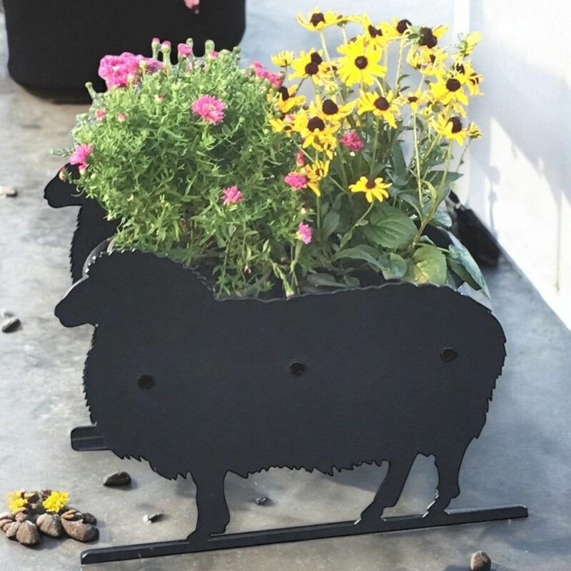 Sheep themed flowerpot planter