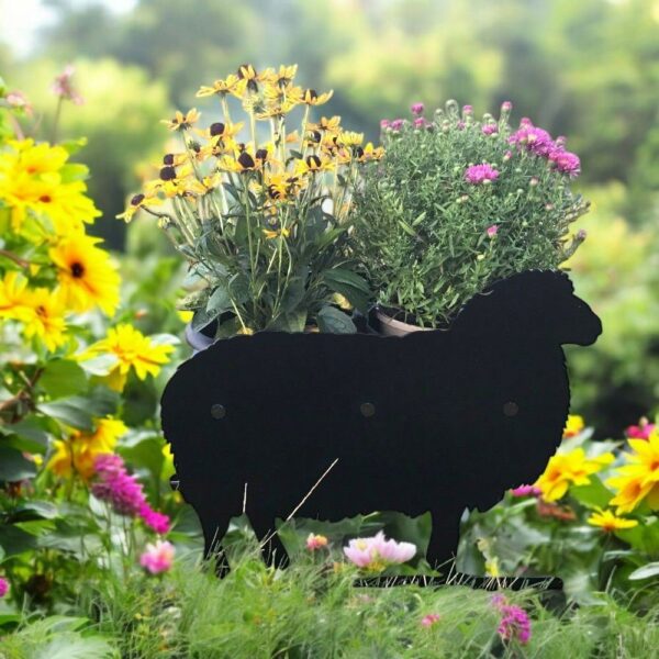 Sheep themed flowerpot planter