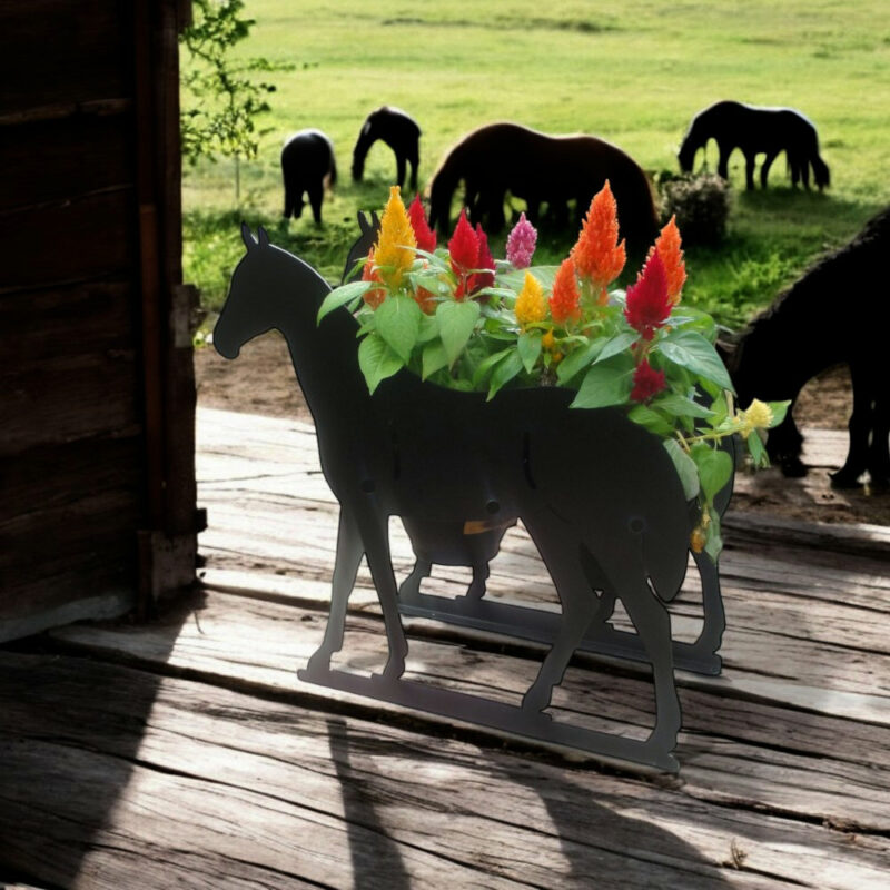 Horse Themed Flowerpot Planter