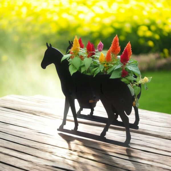 Horse Themed Flowerpot Planter