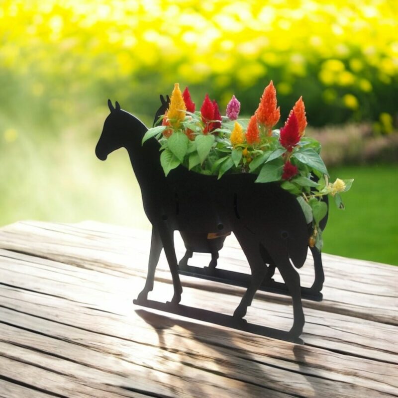 Horse Themed Flowerpot Planter