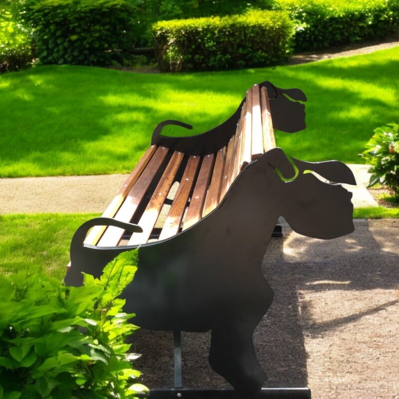 Miniature Schnauzer Bench