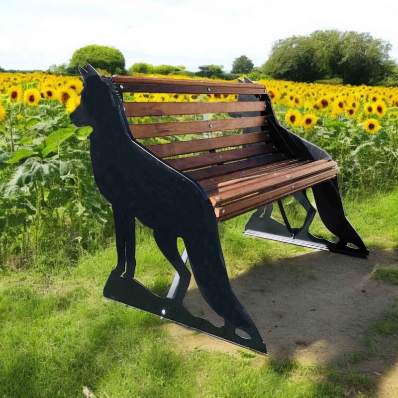 Fox Themed Garden Bench