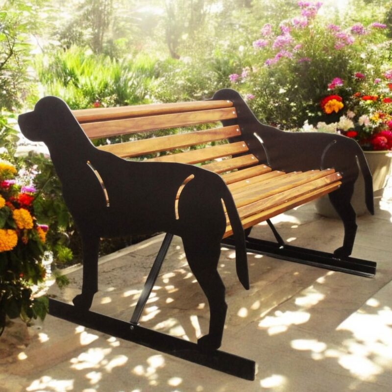 Labrador Themed garden bench