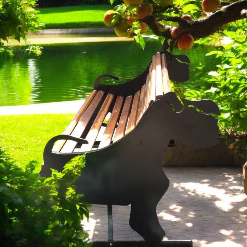 Miniature Schnauzer Bench