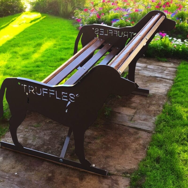 Labrador Themed garden bench