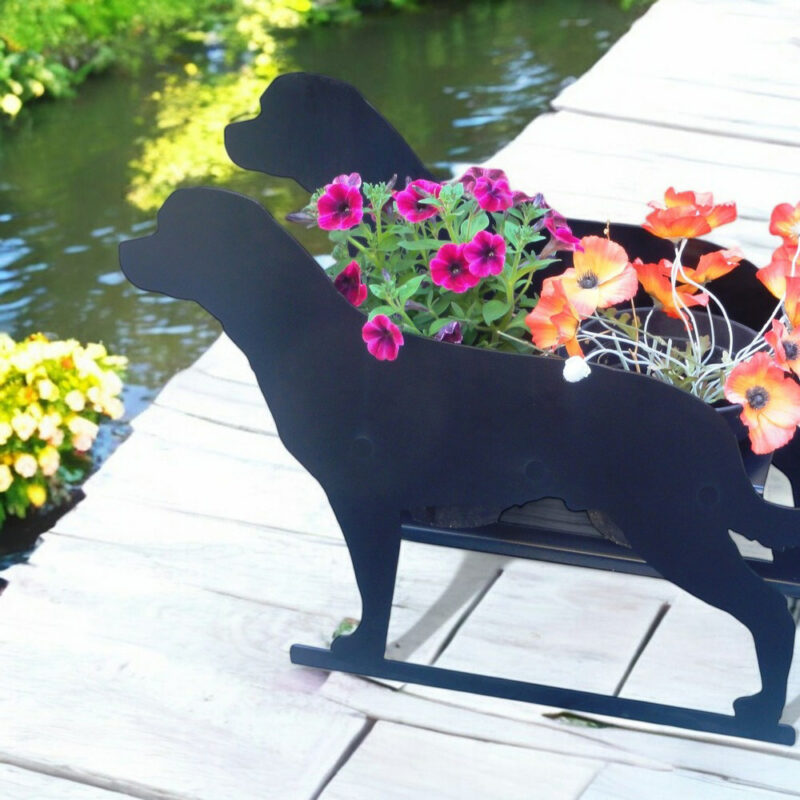 Rottweiler Flowerpot Planter