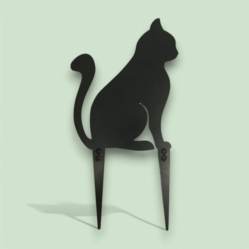 cat garden stake