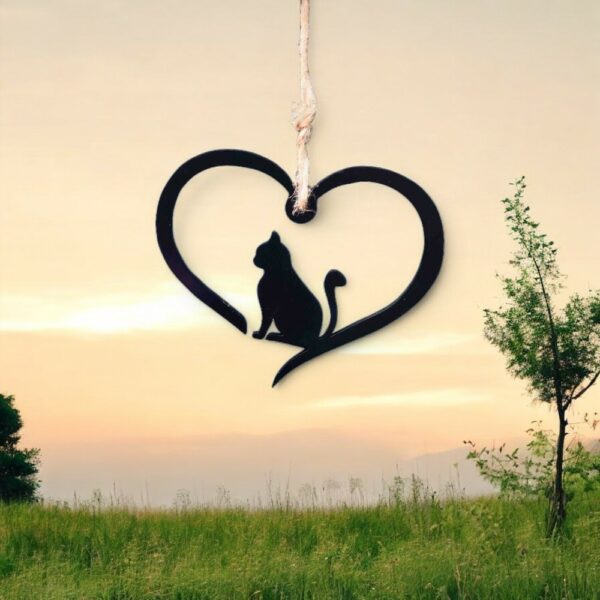 cat love heart