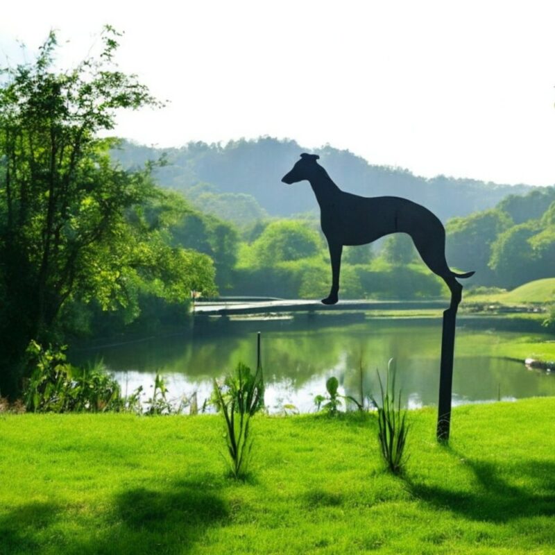 Greyhound garden stake
