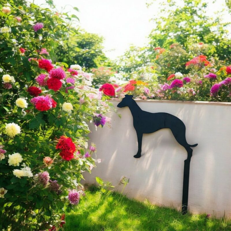 Greyhound garden stake
