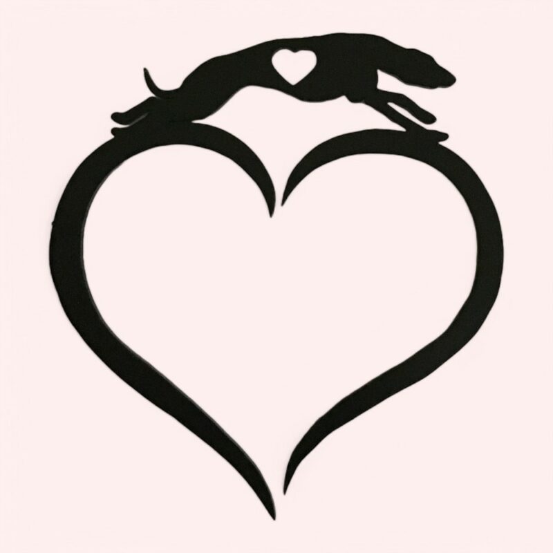 Greyhound Love Heart