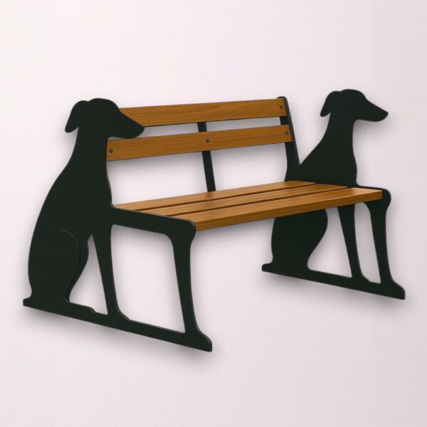 Greyhound garden bench